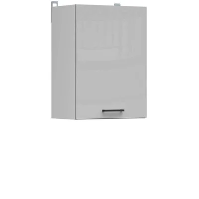 Wall cabinet JUNONA LINE G1D/50/57LP BRW light gray gloss